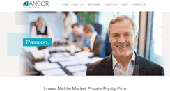 Desktop Screenshot of ancorcapital.com